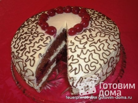 Вишнёвый торт с маскарпоне фото к рецепту 3