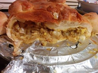 Кулебяка с капустой