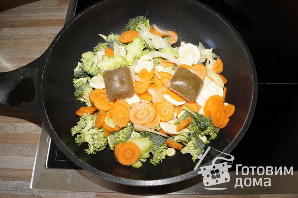 Паста с овощами в тахиновом соусе, без масла фото к рецепту 2