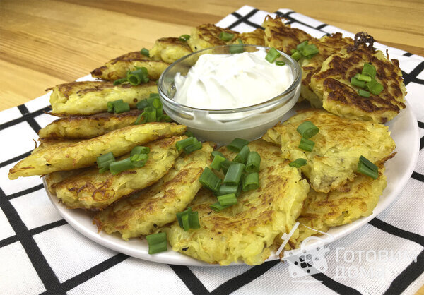 Драники (деруны) без муки фото к рецепту 3