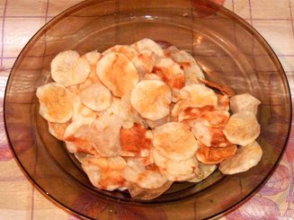 Чипсы из картофеля в микроволновке