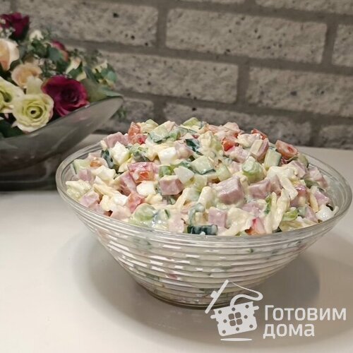 Салат &quot;Берлинский&quot; с ветчиной