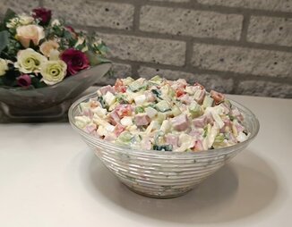 Салат "Берлинский" с ветчиной