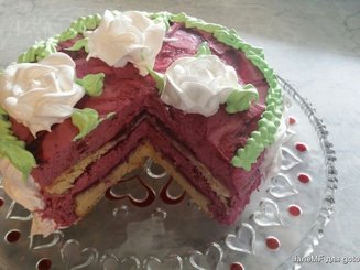 Délice au cassis - Торт-мусс с чёрной смородиной (2 варианта)