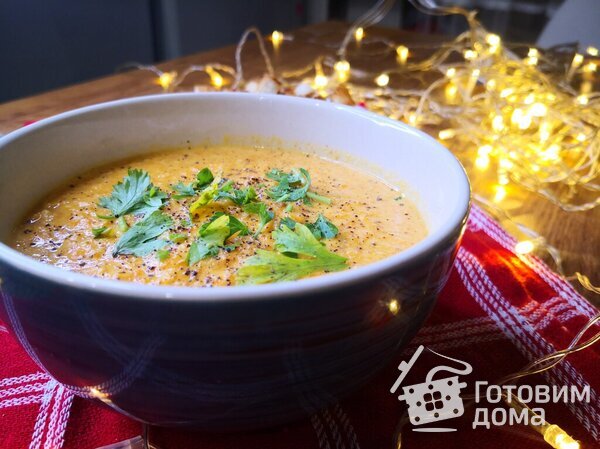 Тыквенный суп - пюре классический рецепт приготовления со сливками фото к рецепту 1