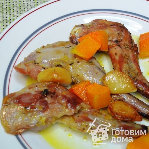 &quot;Южный гость&quot; кролик с тыквой и апельсинами