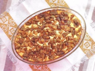 Запеканка с ароматизированной грушей