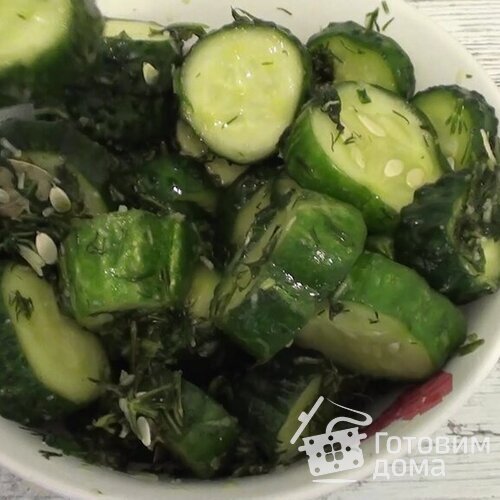 Малосольные огурцы в пакете Быстро и вкусно