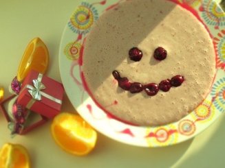 Клубничная манная каша