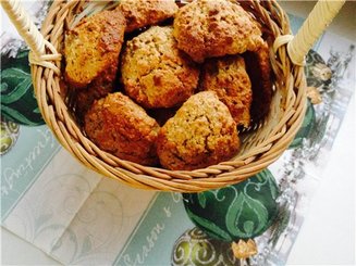 Овсяное печенье с цельнозерновой мукой
