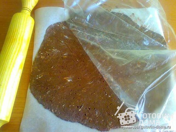 Шоколадный песочный торт фото к рецепту 6