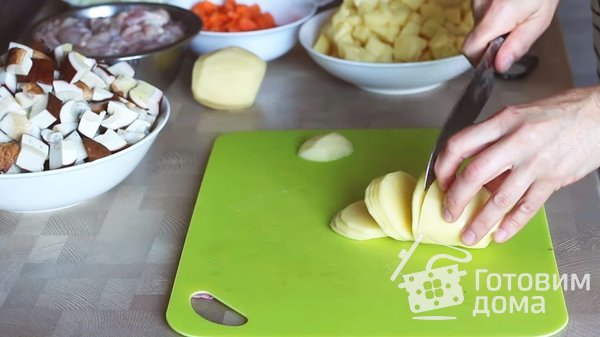 Картошка в горшочках с мясом и грибами фото к рецепту 2