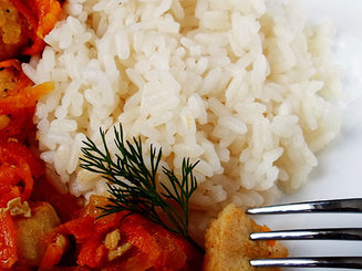 Рис с чесноком и сливочным маслом