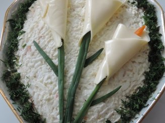 Салат " Каллы"
