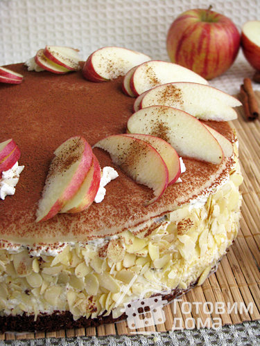 Зимний яблочный торт фото к рецепту 1