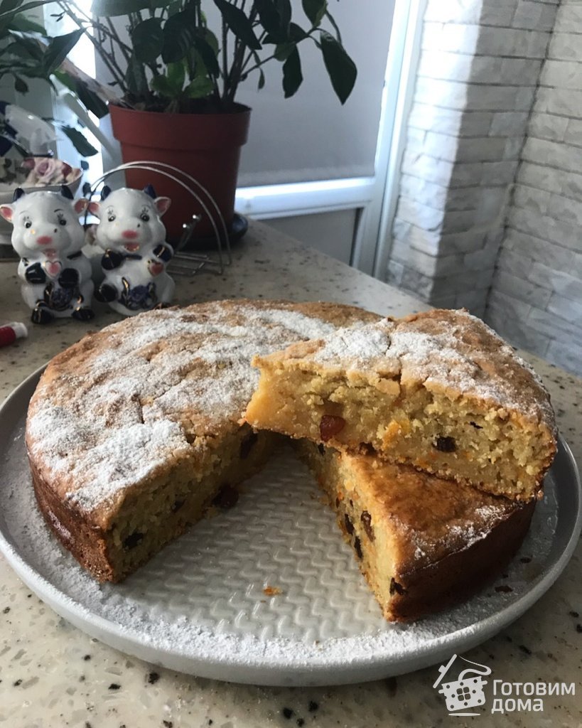 Морковно яблочный пирог