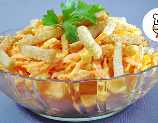 Салат с морковью и сыром