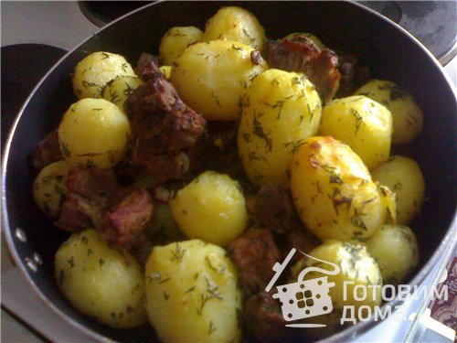 вареная картошка с мясом рецепт