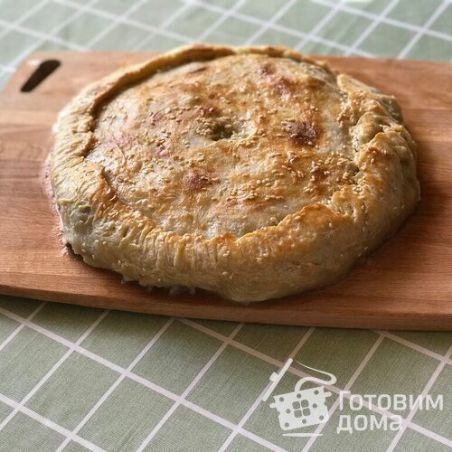 Цкан (цiкан) лезгинский пирог с мясом и картофелем