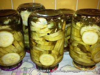 Кабачки маринованные по-болгарски