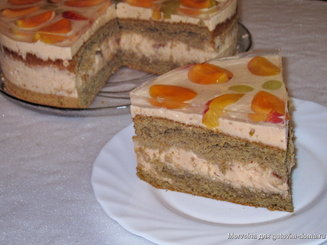 Торт-суфле с клубникой