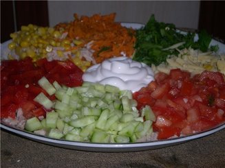 Салат " Фантазия" ( или " Кучки")