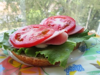 Smørrebrød - Датский бутерброд с колбасой