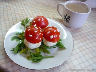 Закуска "Мухоморчики"