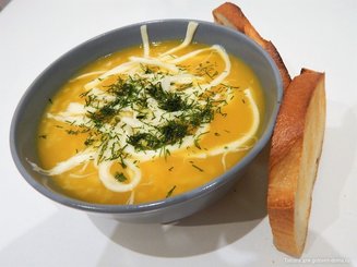 Vellutata di zucca e riso - Суп-пюре из тыквы с рисом