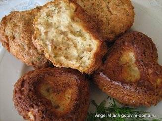 Сырные кексы с укропом и тмином