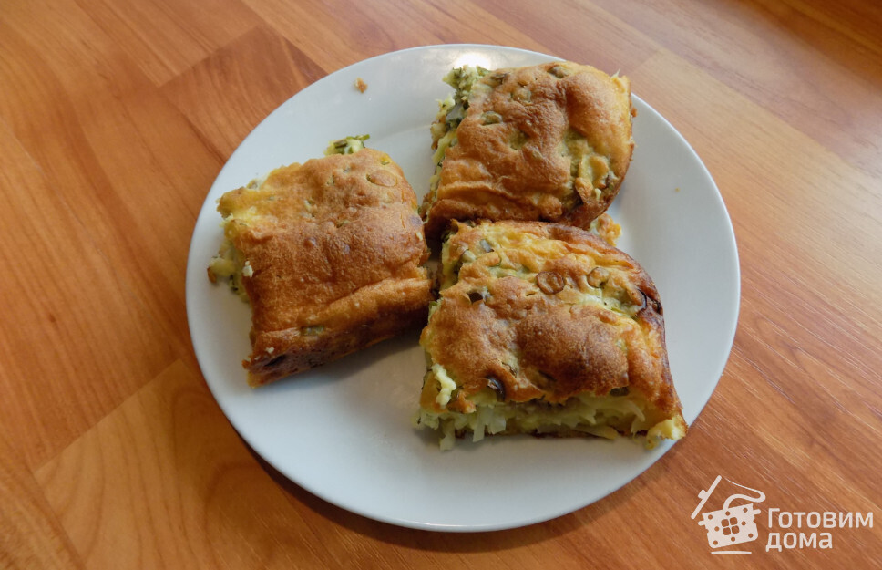 ПП пирог с капустой на кефире — рецепт с фото пошагово