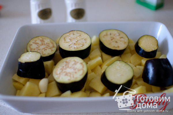 Баклажаны с пюре из белой фасоли и картофелем фото к рецепту 2