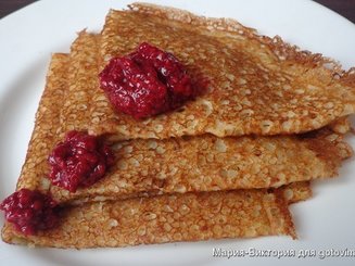Заварные блины на кефире