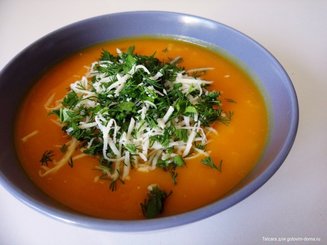 Vellutata di zucca e riso - Суп-пюре из тыквы с рисом