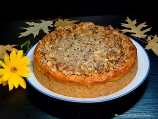 Тыквенный чизкейк с грецкими орехами и корицей