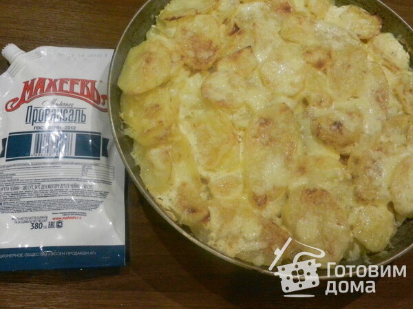 Запеканка с картофелем и курицей под Майонезом Провансаль Махеев фото к рецепту 8