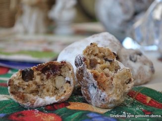 Рождественское  немецкое печенье "Mini-Stollen"