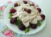 Салат с курицей и вишней