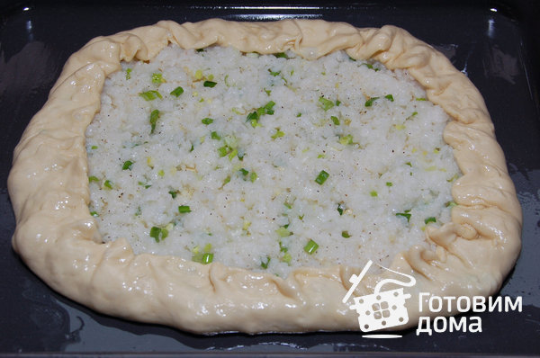 Пирог с рисом и зеленым луком (постный) фото к рецепту 2
