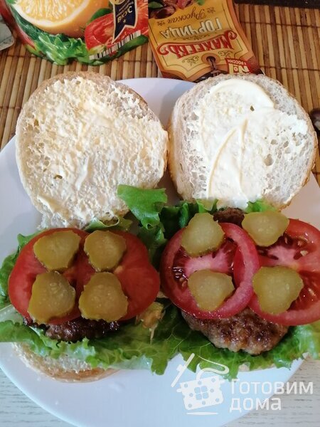 Домашний фастфуд - гамбургеры и хотдоги фото к рецепту 6