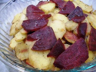 Гарнир из картофеля и свеклы