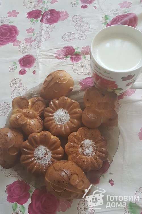 Кексики на сметане с варенной сгущенкой
