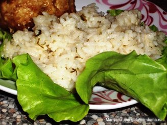 Рис с чесноком и сливочным маслом