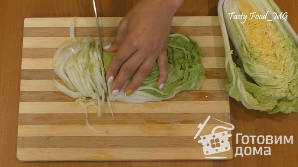 Салат из крабовых палочек и пекинской капусты фото к рецепту 1