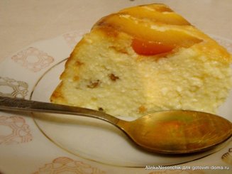Запеканка творожная с малиной