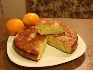 Грушевый пирог с апельсиновым ароматом