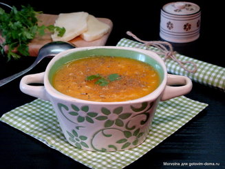 Vellutata di zucca e riso - Суп-пюре из тыквы с рисом