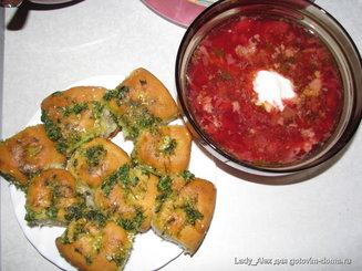 Пампушки чесночные