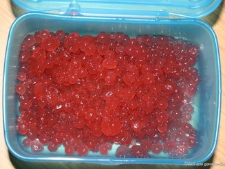 Икра красная фальшивая (для оформления тортов и салатов)