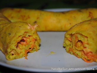 Пряные кабачковые блинчики